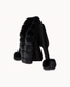 Tyra Fur Cardigan in Black — angle