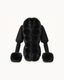 Tyra Faux Fur Cardigan in Black — front