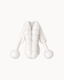 Tyra Fur Cardigan in White — front