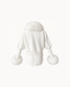 Tyra Fur Cardigan in White — back