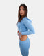 Blue Livia Ribbed Lounge Set